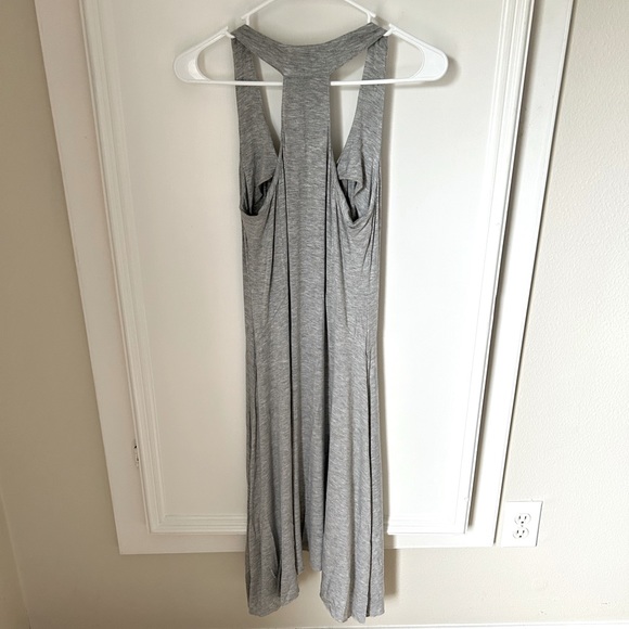 People Like Frank Gray Racer Back Sleeveless Dress Small S Casual Swing - Picture 2 of 8